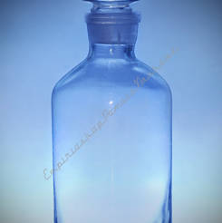 Butelka ze szkła sodowo-wapniowego z korkiem biała sz/sz 500 ml