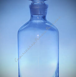 Butelka ze szkła sodowo-wapniowego z korkiem biała sz/sz 50 ml