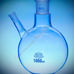 Kolba kulista 2 szyjna skośna 500 ml - 29/32 i 14/23