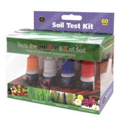 Zestaw 60 testów do badania gleby: azot, fosfor, potasu i pH