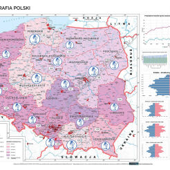 Demografia Polski 160 x 120 cm