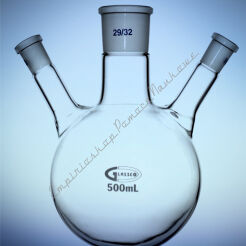Kolba kulista 3 szyjna skośna 100 ml 19/23 14/23 14/23