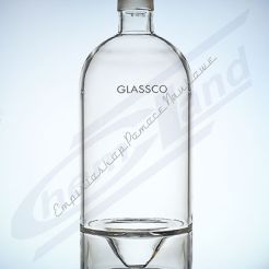 kolba filtracyjna ze szlifem zewnętrznym 5000ml - kształt butli, podwójne dno GLASSCO