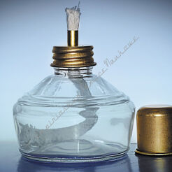 Palnik szklany z kołpakiem metalowym 120 ml