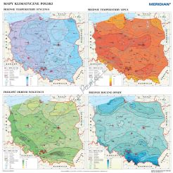 Klimat w Polsce - mapa ścienna
