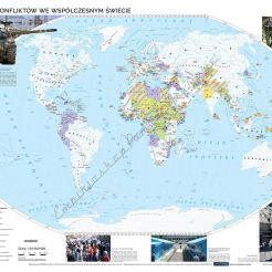 Rejony konfliktów we współczesnym świecie (2022) 200 x 150 cm