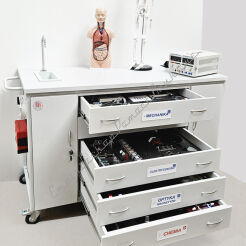 Mobilne laboratorium wielofunkcyjne Pracownia fizyczna chemiczna ekopracownia Stół laboratoryjny