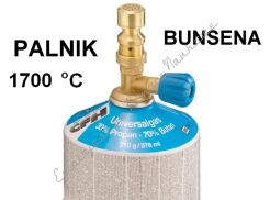 Palnik laboratoryjny BUNSENA  LPG z kartuszem