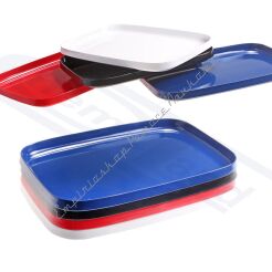 Taca laboratoryjna z melaminy o twardej powierzchni BIAŁA