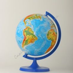 Globus średnica 220 mm - fizyczny - stopka plastikowa
